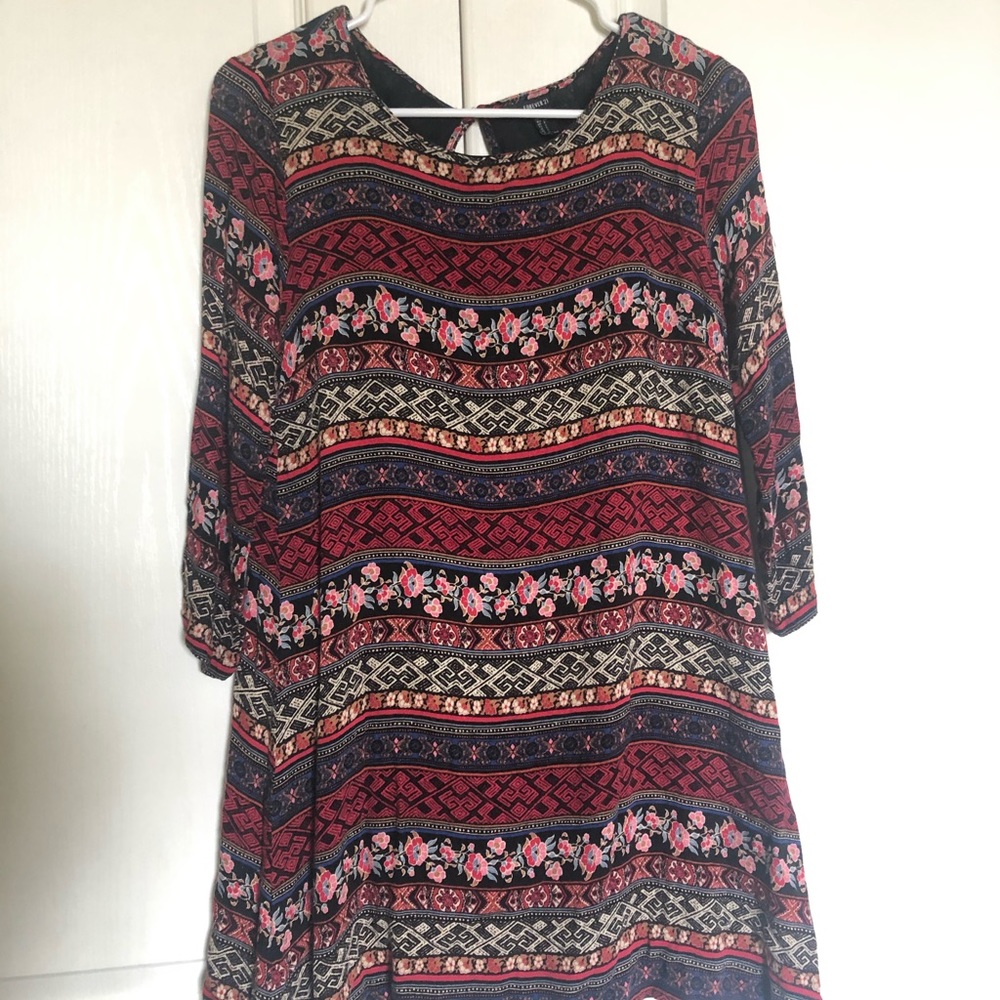 Quarter sleeve mini dress